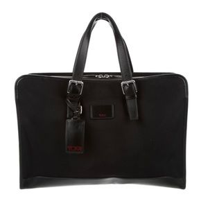 TUMI Leather-Trimmed Briefcase